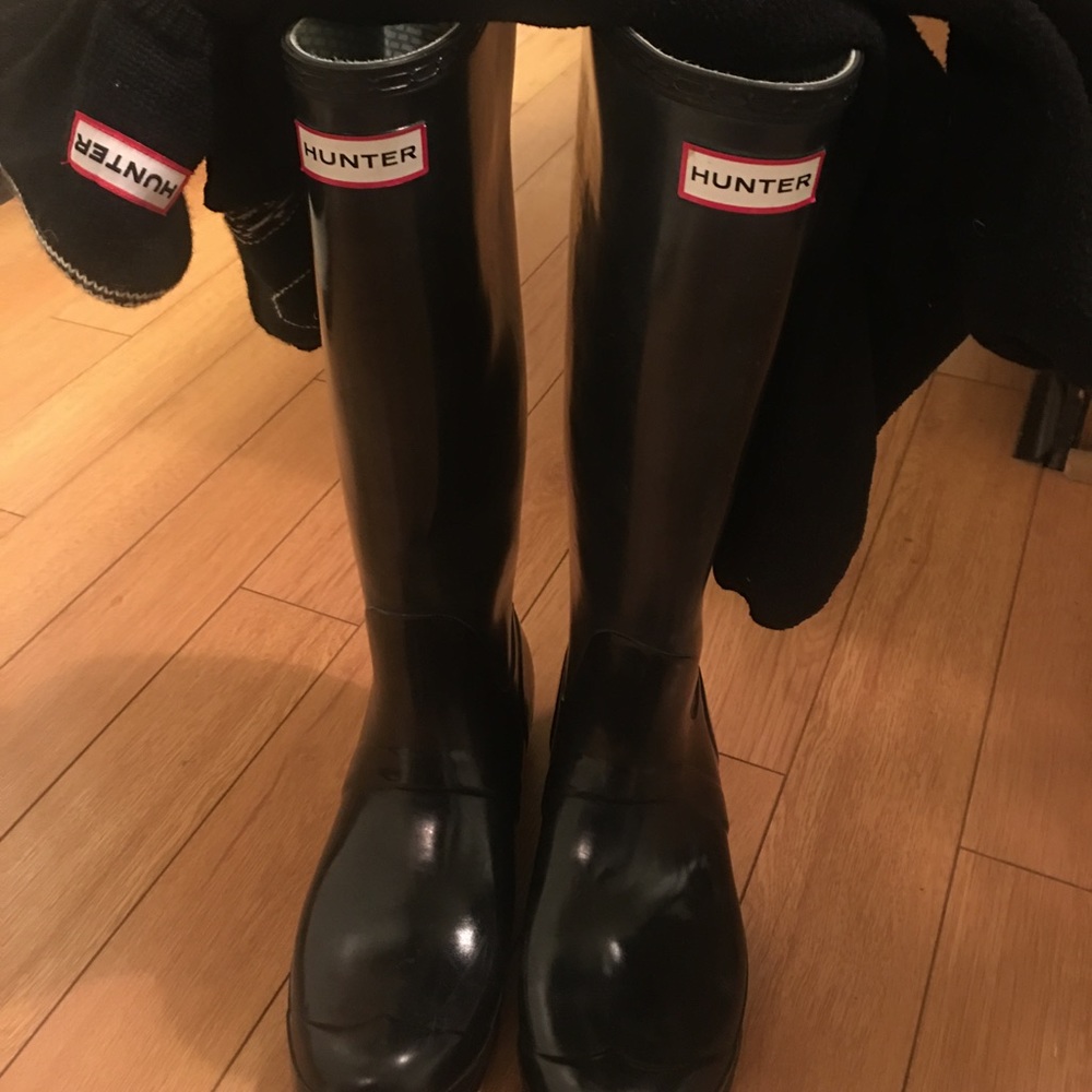Hunter Boots with Socks